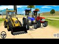 JCB 3dx Loading Mud in New Hollend And Mahindra Arjun Novo