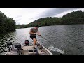 Insane boatside musky action  ohio fishing