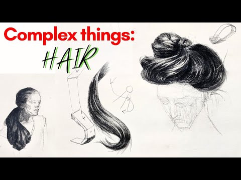 How to draw complex things, like hair, without overwhelm thumbnail