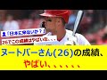 ヌートバーさん(26)の成績、やばい、、、【ネット反応集】