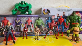 Супергерои Marvel. Spider-man, Avengers 4, Коллекция игрушек Человек-паук, Черепашки ниндзя, Халк