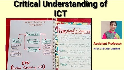 Critical understanding of ICT B.Ed practical file, ICT practical file in english