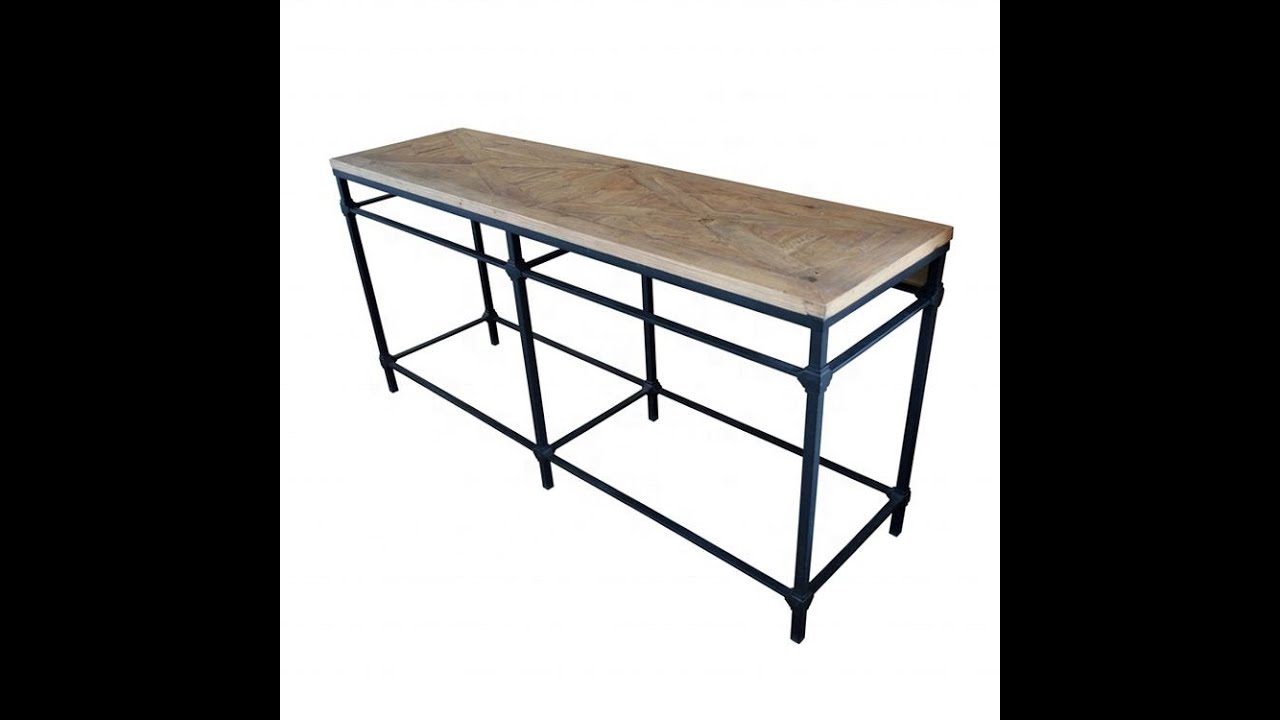 Hoolnn Furniture——Industrial Iron Console Table HL410