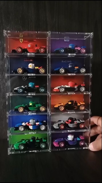 Who Needs This?! Display Case for LEGO Minifigures 71049 F1® Collectible Race Cars! #Lego #LegoF1