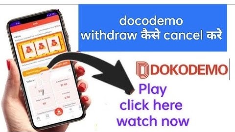 dokodemo withdrawal cancel |dokodemo me withdraw kaise cancel kre|withdrawal problem 🤔 to Play video