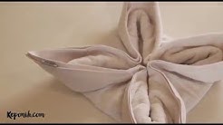 Tutorial Melipat Handuk Ala Hotel - Handuk Kembang - Durasi: 1.27. 