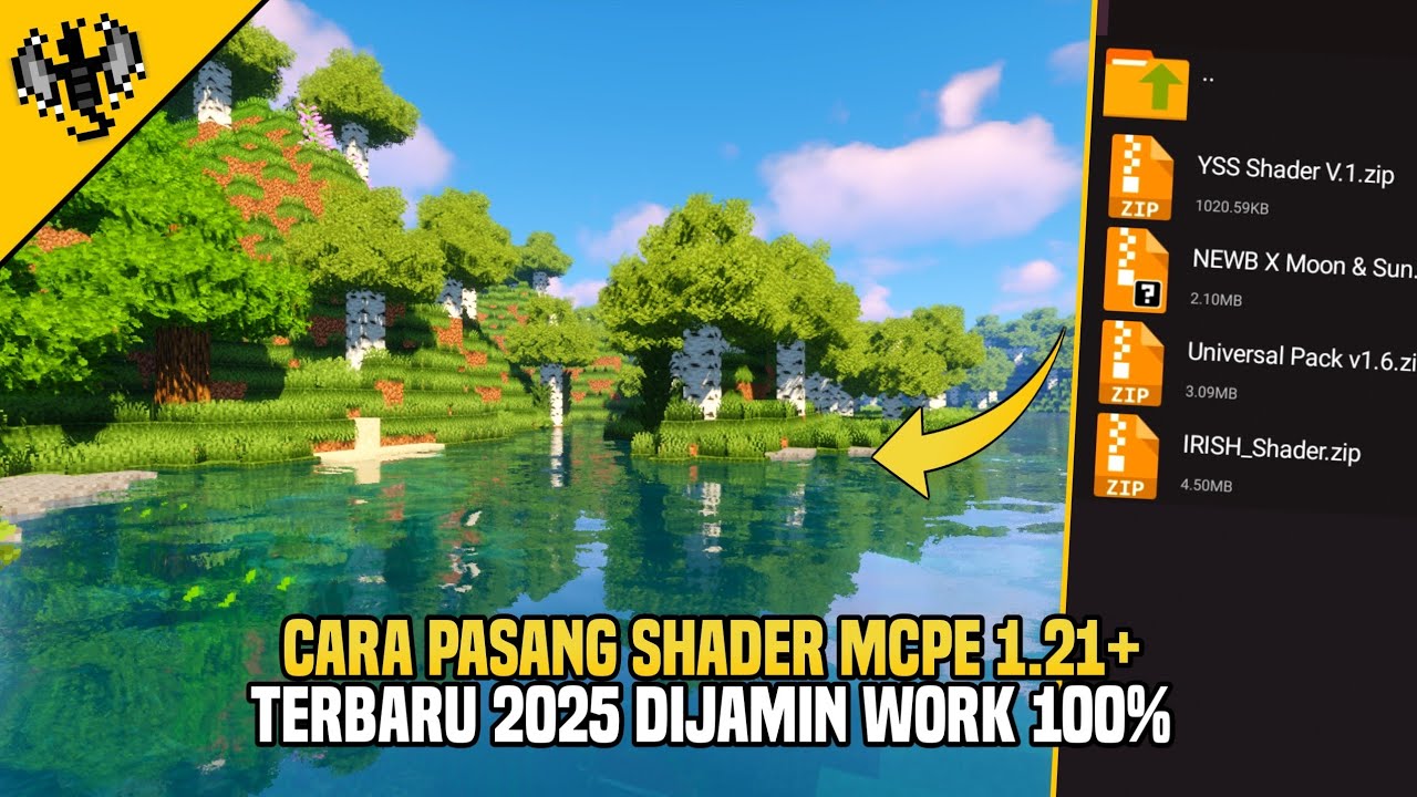 CARA PASANG SHADER MCPE 1.21 TERBARU 2025 UPDATE - DIJAMIN WORK 100% ...