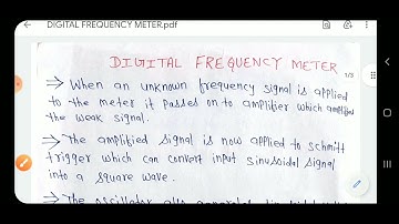 ELECTRONICS MEASUREMENT-II||DIGITAL FREQUENCY METER||LECTURE-04||UNIT-03