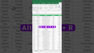 How to Freeze the TOP ROW in Excel? (Scroll Easily) #shorts #excel screenshot 3