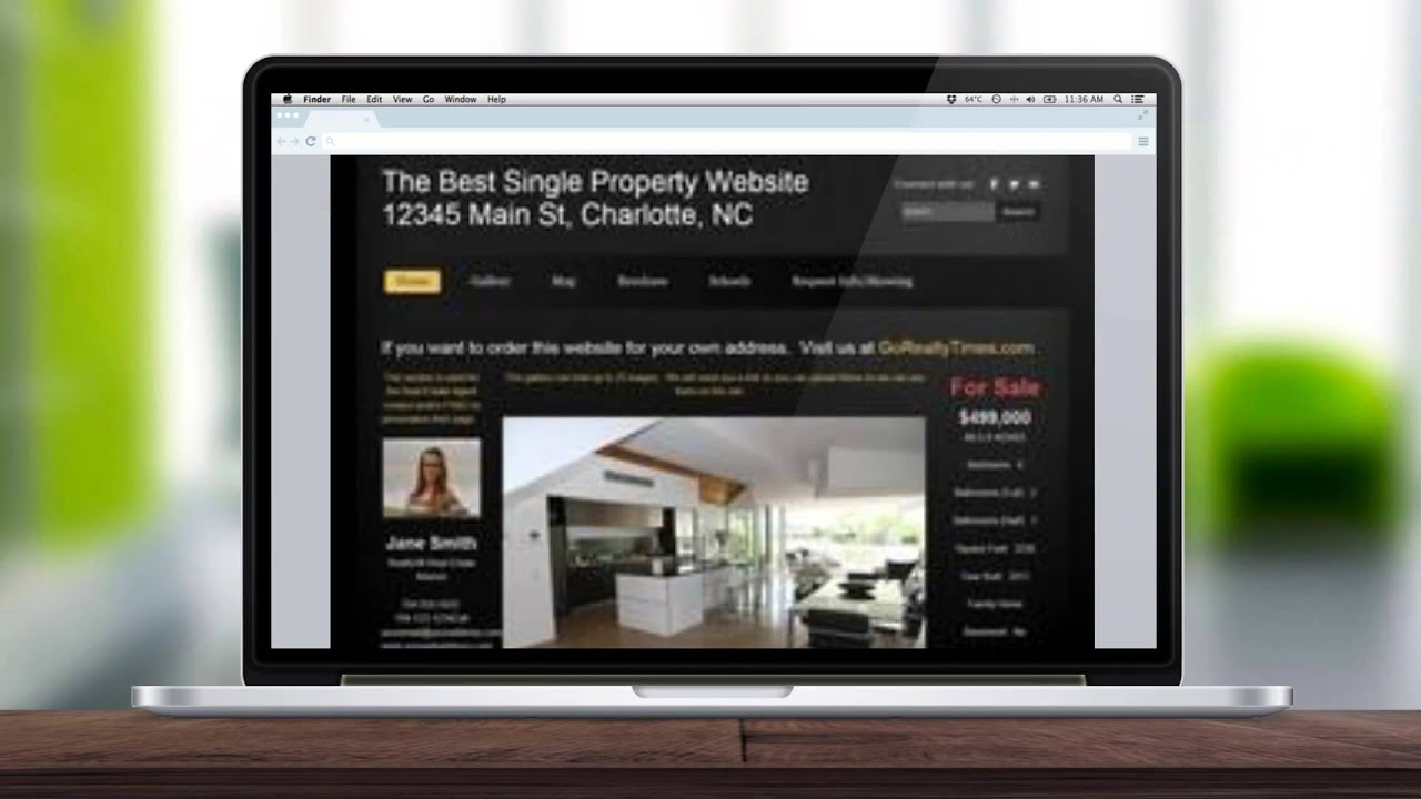 Real Estate Single Property Website
