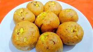 स्पेशल दानेदार बेसन और नारियल के लड्डू Indian Style Recipe?try once at your home special sweets❤️