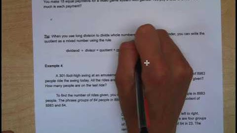 6th Grade - 1.1: Whole Number Operations