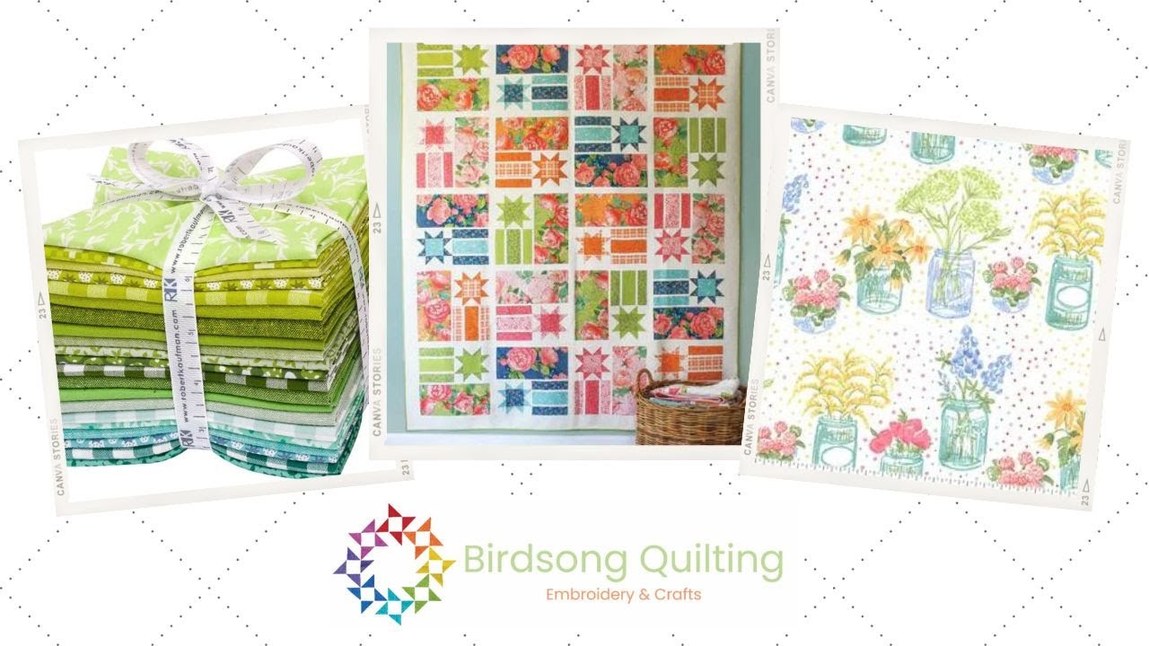 Birdsong Quilting April 12, 2023 Wild Blossoms YouTube