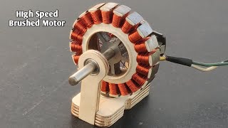 Making Brushed Motor Using Big Armature