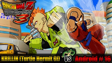 Dragon Ball Z Budokai 3 Krillin (Turtle Hermit Gi) vs Android 16 | Urban Area