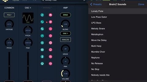 BrainZ Iap for Tera Pro (Modular PolySynth) by VirSyn