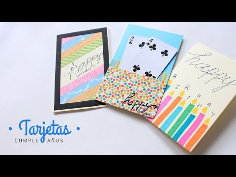 Cartas / Tarjetas de Cumpleaños  Fáciles y Bonitas - YouTube