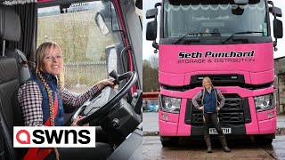 Meet the smallest lorry driver in the world  a 4ft 9in woman | SWNS