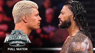 Roman Reigns vs. Cody Rhodes: WrestleMania XL Sunday - Special Referee Match