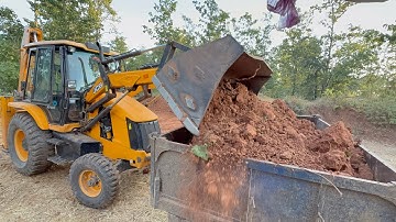 JCB 3DX Backhoe Sonalika,Mahindra,Swaraj Tractor Working Forest Making Farm Part2 ll JCB video