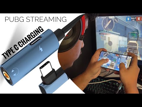 Best Type C to 3.5 mm Jack Audio With Charger For PUBG Streaming (ONEPLUS & MORE)