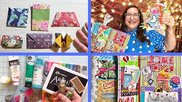 ⭐️ Mixed Media Junk Journal Origami Pockets & Envelopes⭐️#skillshareclass
