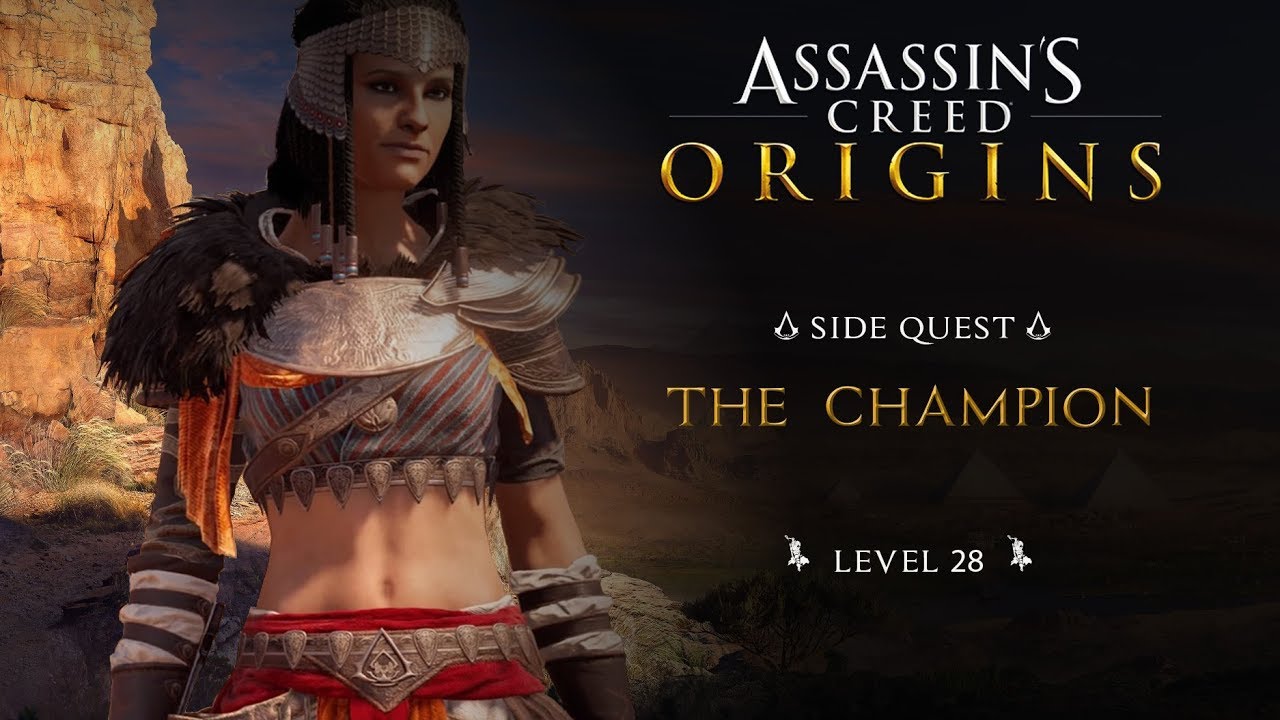 Assassin's Creed Origins - Side Quest - The Champion Walkthrough - You...