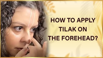 How to Apply Tilak on the Forehead? |  Learn to Apply Tilak Step-by-Step | Hare Krsna TV