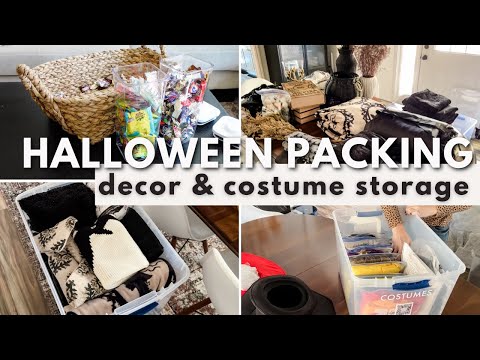 Video: HALLOWEEN DECOR STORAGE TIPS | How To Pack And Organize Halloween Decorations, Costumes, & Candy