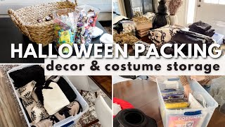 HALLOWEEN DECOR STORAGE TIPS How To Pack And Organize Halloween Decorations Costumes Candy