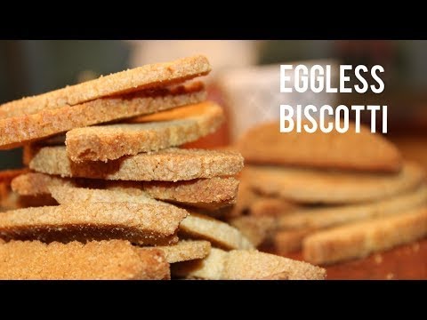 How to make Eggless Biscotti Recipe | Thin & Crispy | Biscotti Recipe | Best for Nut Allergic Kids