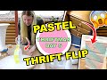 PASTEL THRIFT FLIP!!! UPCYCLING THRIFTED ITEMS | THRIFTMAS DAY 5
