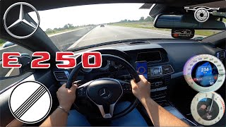 MERCEDES-BENZ W212 E 250 CDI Acceleration & Top Speed on German Autobahn | 100-200 km/h