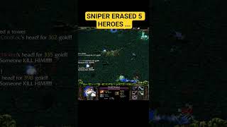 DOTA SNIPER ERASED 5 HEROES IN 30 SECONDS 😱 | INSANE RAMPAGE #shorts#dota