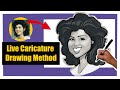 Live Caricature Drawing Method : Marissa Tomei