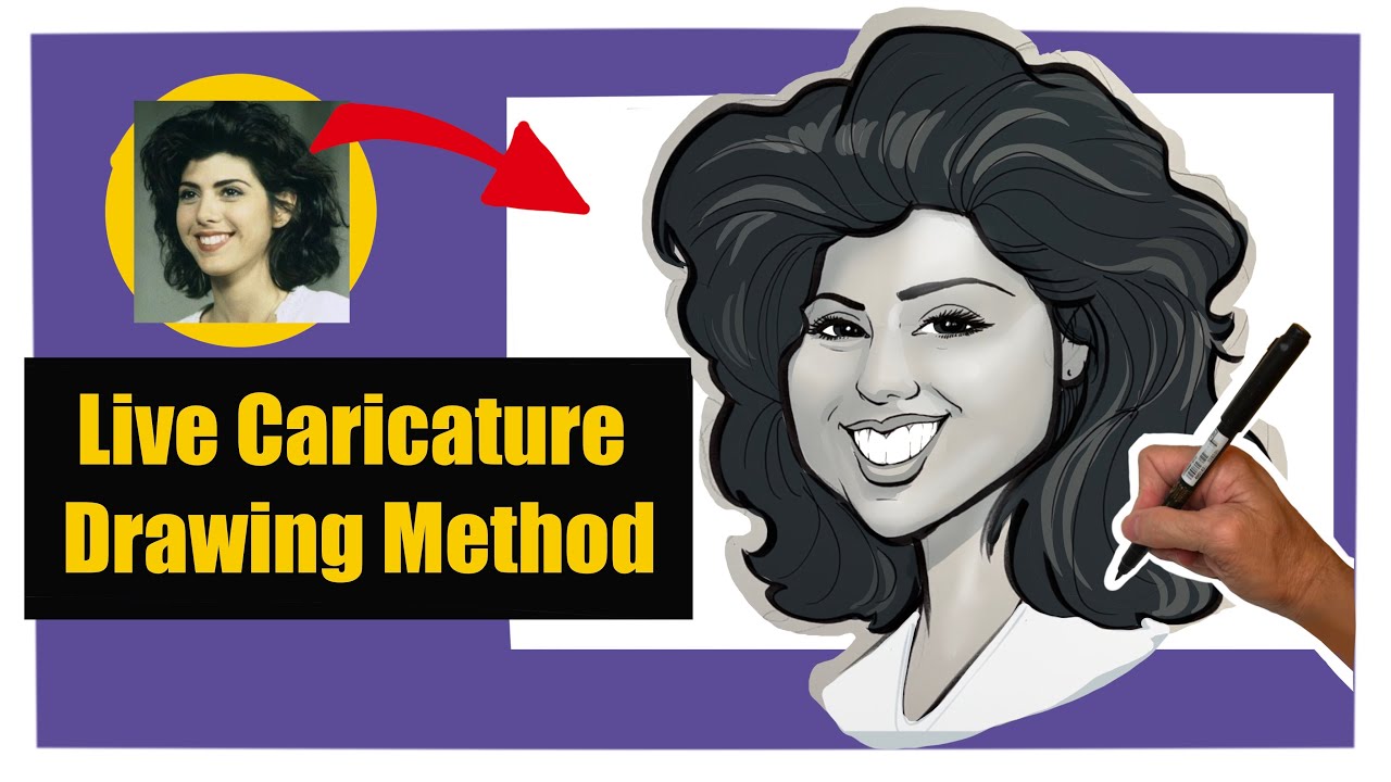 Live Caricature Drawing Method Marissa Tomei YouTube live-caricature-drawing-method-marissa-tomei-youtube