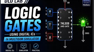 DLD Lab | Logic Gates using TTL ICs in Multisim