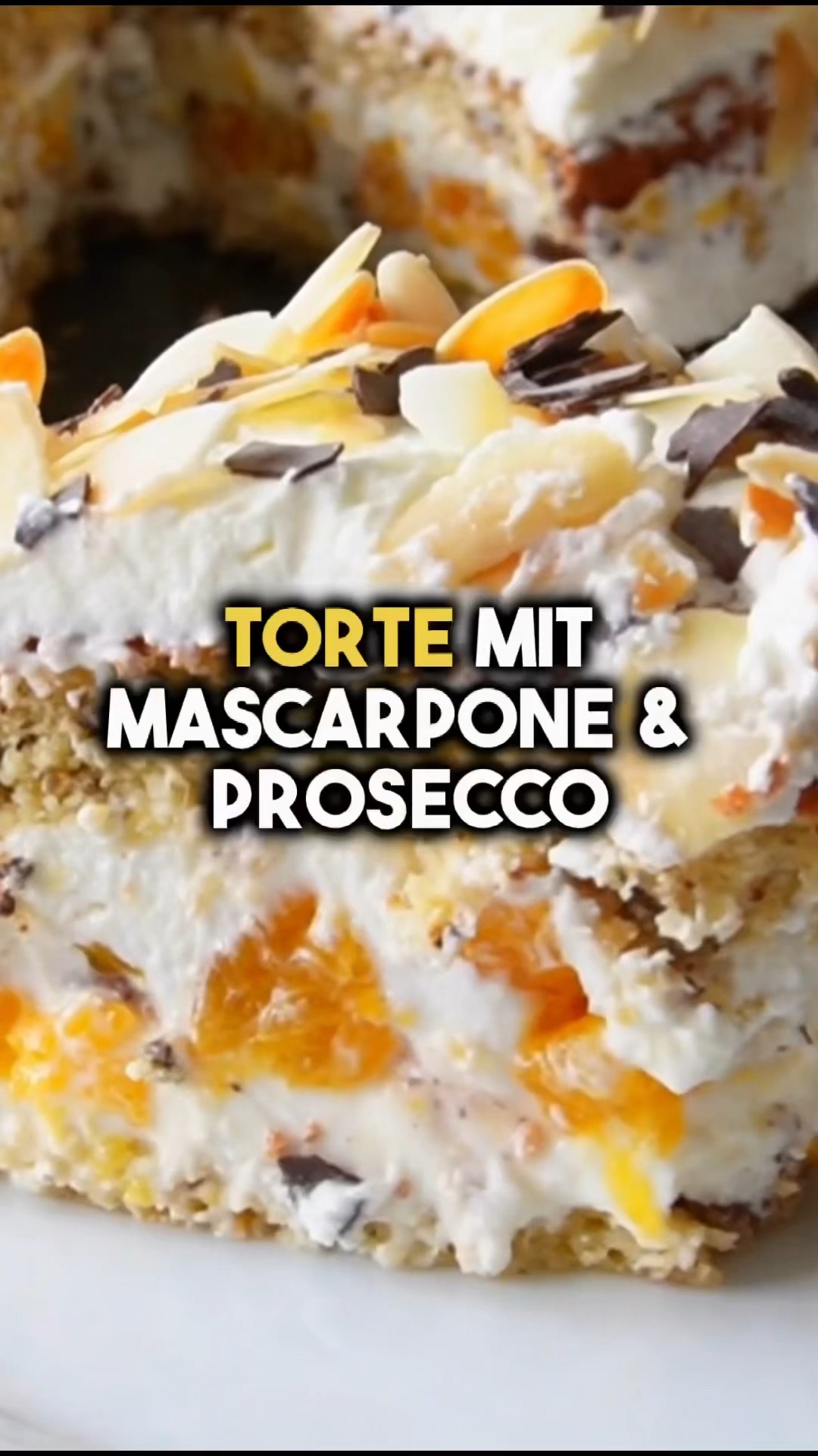 Mascarpone-Torte mit Prosecco und Mandarinen | Glutenfrei backen 😋🍰 # ...