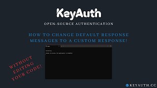 Customize response messages! (WITHOUT EDITING YOUR CODE!)