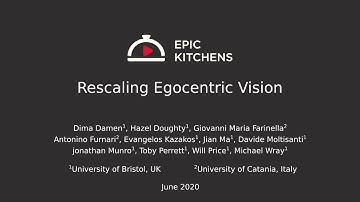 EPIC-KITCHENS-100 Dataset Video Demonstration