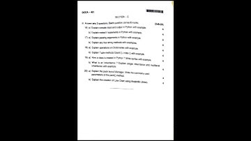 Python programming (NEP) 4th semester  BCA 2023 #question paper #BCA #bangalore north university