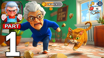 Bad Cat Sim: Granny Pet Game - Gameplay Walkthrough Part 1 - Cat Chaos Prankster (Android, iOS)