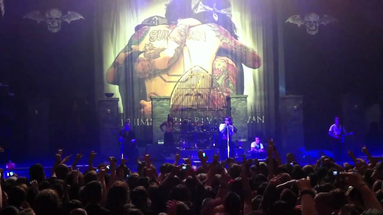 M. Shadows talking about old times with Jimmy Sullivan