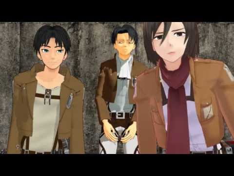 MMD Shingeki no Kyojin everybody by the jaegerstreet boys