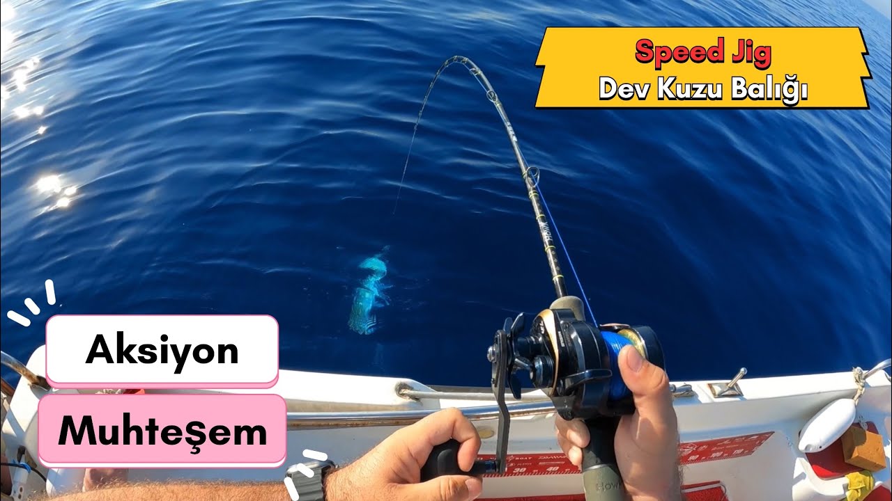 Hızlı Speed Jig İle Kuzu Balığı Avı.Jig ile yakaladığım en büyük balık..