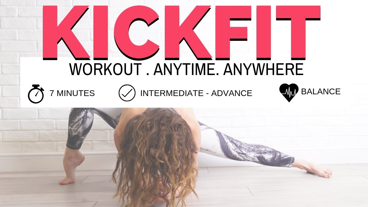 Kick Fit HIIT at home 7 minute workout | LEGS and BOOTY BLASTER!