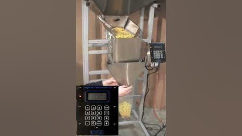 Pasta Filling Machine -- Logical Machines S-4 weigh fill system demonstration: 14 oz penne pasta
