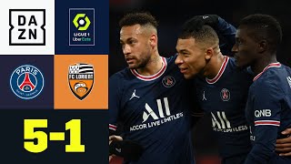 : Mbapp'e "uberragt! Paris Saint-Germain besteht Pflichtaufgabe: PSG - Lorient 5:1 | Ligue 1 | DAZN