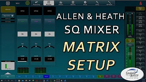 Allen & Heath SQ5 Matrix Setup and Configuration