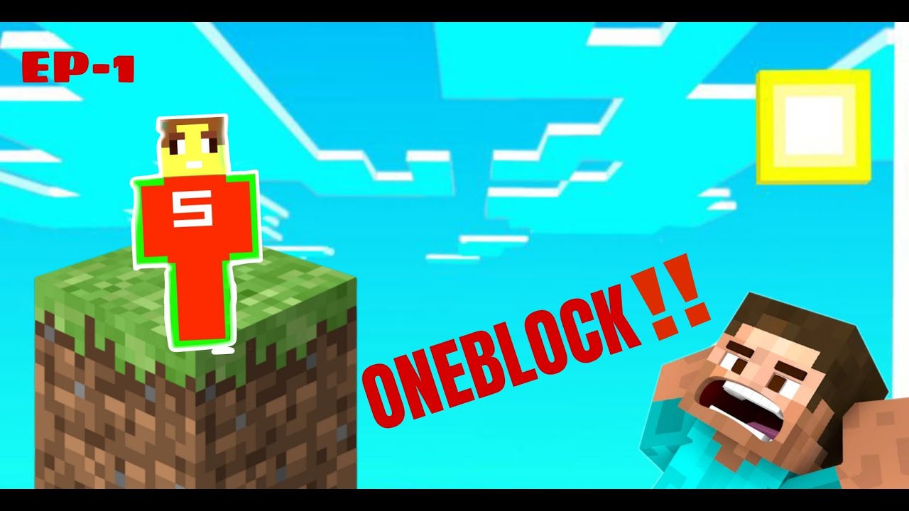 First Day In My New Oneblock survival EP-1 - YouTube
